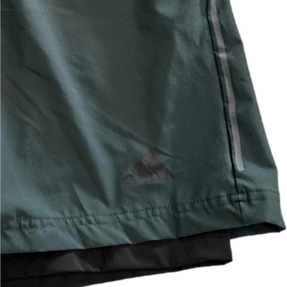 Adidas men’s athletic shorts dark teal XL - Picture 2 of 4